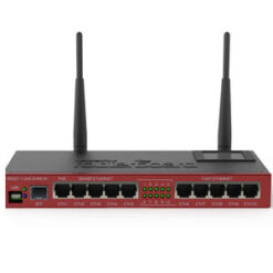 Mikrotik RouterBoard RB2011UAS complete 1 SFP port plus 10 port 10/100/1000 with 2.4ghz radio