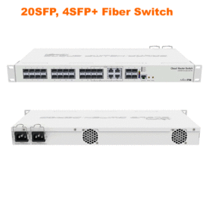 Mikrotik Smart Switch, 20 x SFP Cage, 4 x SFP+ cages, 4 x Combo, Dual Power (CRS328-4C-20S-4S+RM)