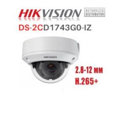 Hikvision DS-2CD1743G0-IZ |  4 MP Varifocal Dome Indoor/Outdoor IP Camera  2.8-12mm motorised lens