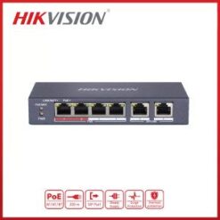 Hikvision DS-3E0106P-E/M | 4 Port 10/100 Long Range Unmanaged POE Switch